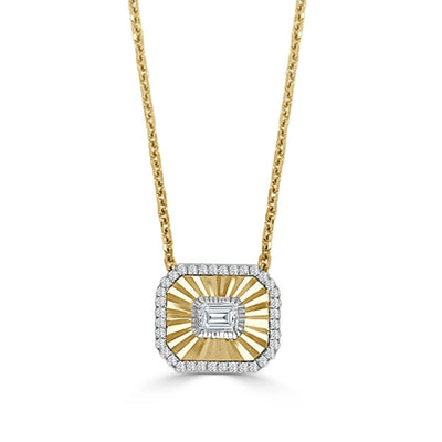 csv_image Frederic Sage Necklace in Mixed Metals containing Diamond P3932-4-YW