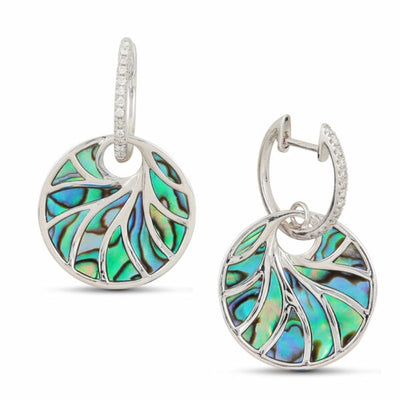 csv_image Frederic Sage Earring in White Gold containing Other, Multi-gemstone, Diamond E2578A-4-WGAL