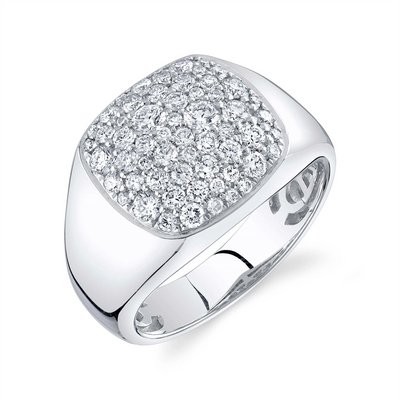 csv_image Mens Bands Ring in White Gold containing Diamond 429333