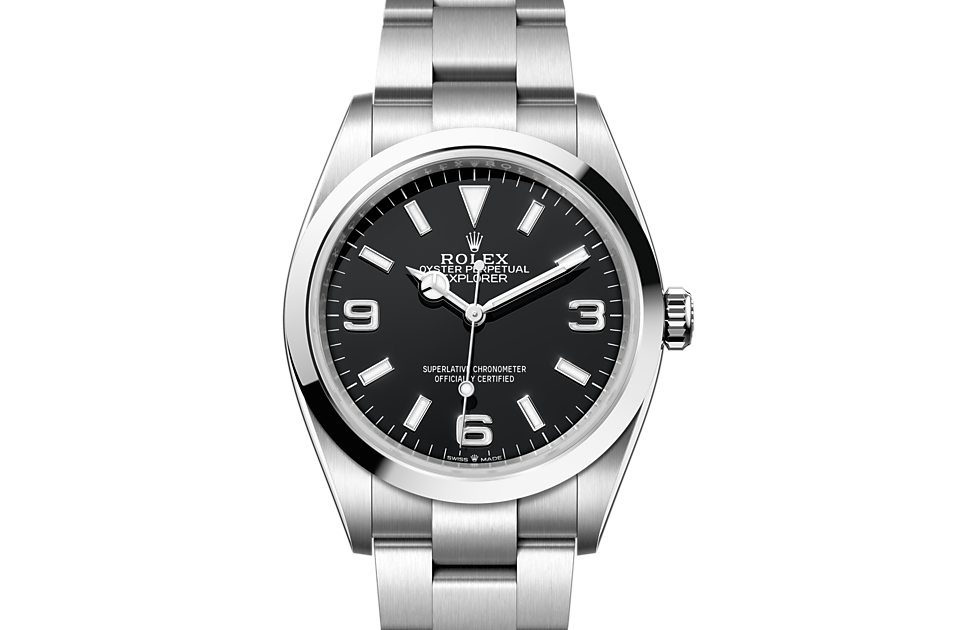 Rolex Explorer 36 m124270-0001 Watch Font Facing