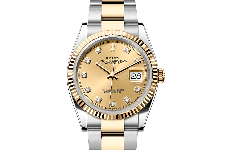 Rolex datejust 36 sales oystersteel and yellow gold