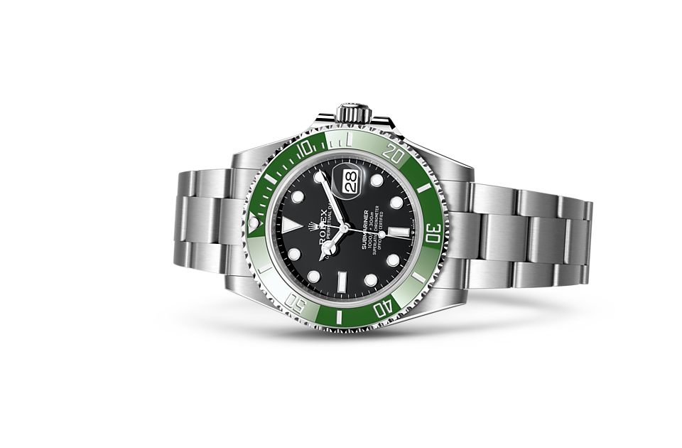 Rolex Submariner Date m126610lv-0002 Watch laying down
