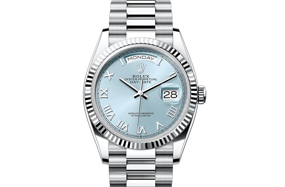 Rolex Day-Date 36 M128236-0008  Watch Front Facing