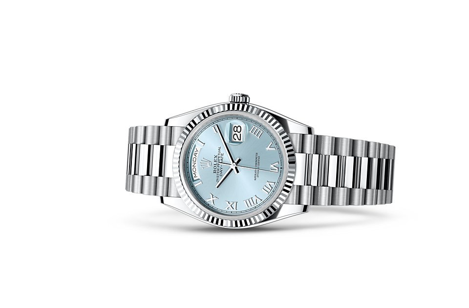Rolex Day-Date 36 M128236-0008Watch in Store Laying Down