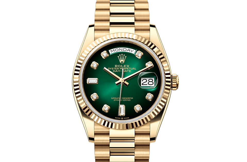 Rolex Day-Date 36 m128238-0069 Watch Font Facing