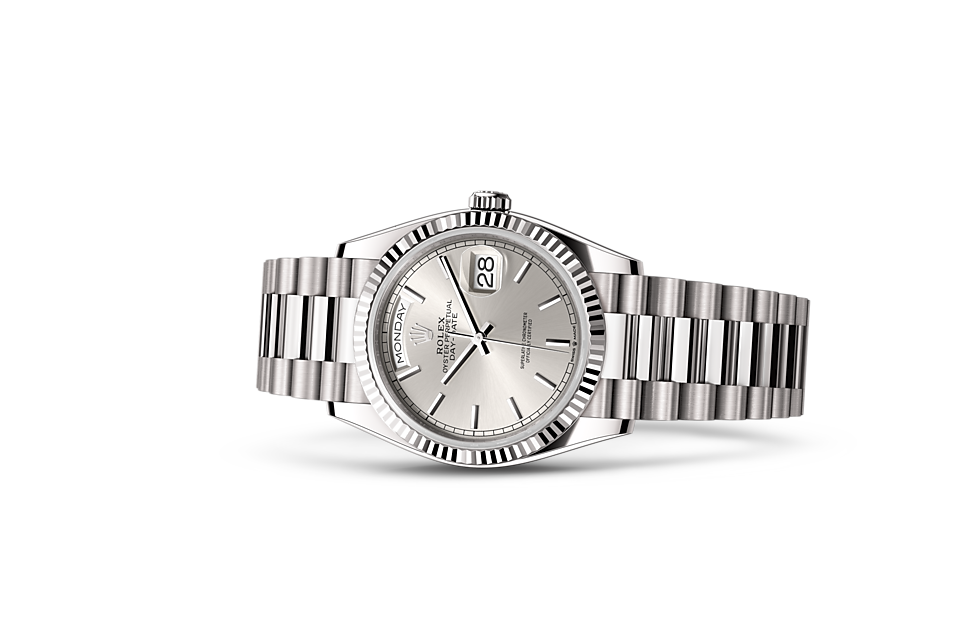 Rolex Day-Date 36 m128239-0005 Watch in Store Laying Down