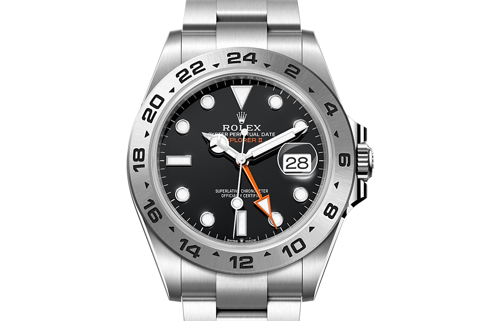 Rolex Explorer II m226570-0002 Watch Font Facing