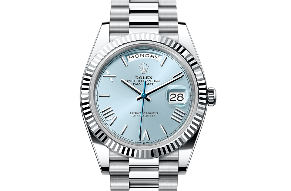 Rolex Day-Date 40 M228236-0012 Watch Front Facing