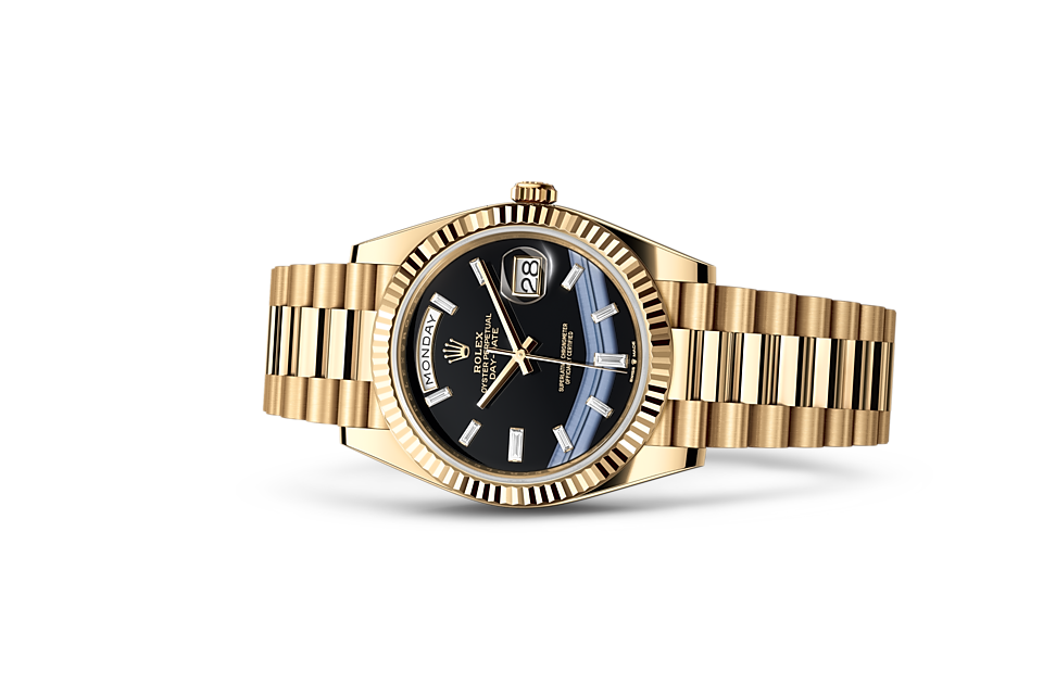 Rolex Day-Date 40 M228238-0059 Watch in Store Laying Down