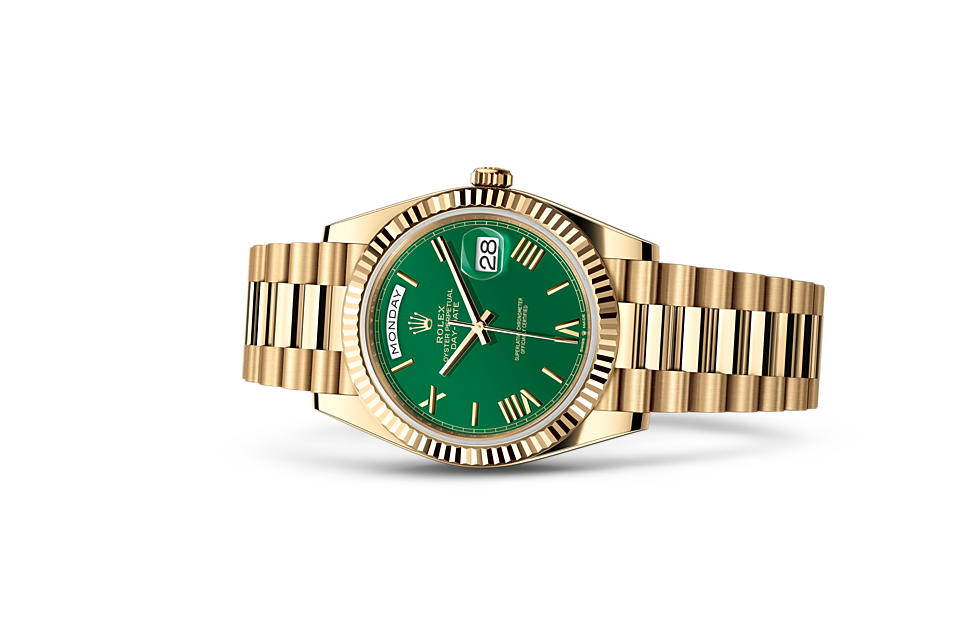 Rolex Day-Date 40 M228238-0061 Watch in Store Laying Down