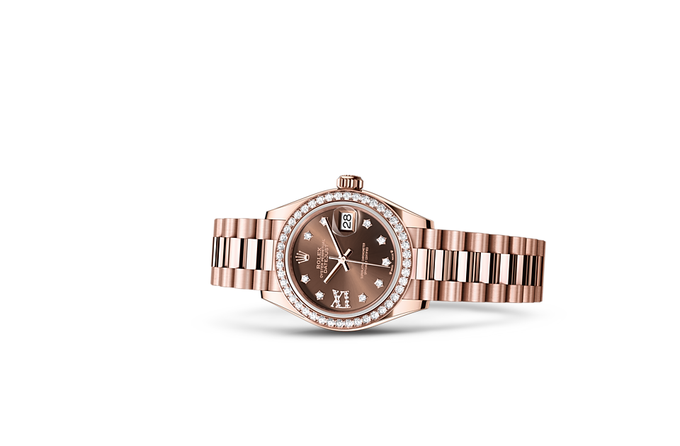 Rolex Lady-Datejust m279135rbr-0001 Watch in Store Laying Down
