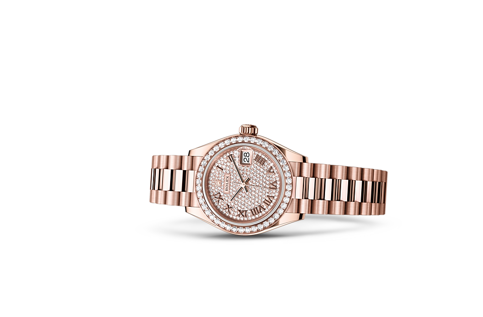 Rolex Lady-Datejust m279135rbr-0021 Watch in Store Laying Down
